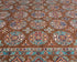 8x11 Brown Kazak Afghan Hand Knotted Geometric Wool Area Rug